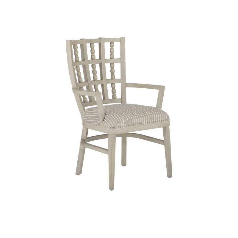 Norene Dining Chair, Demetria Parchment Stripe