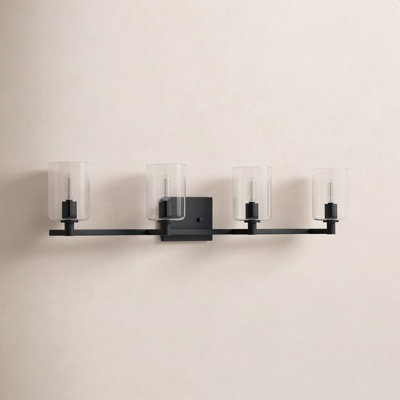 Haines 4 Light Transparent Dimmable Vanity Light