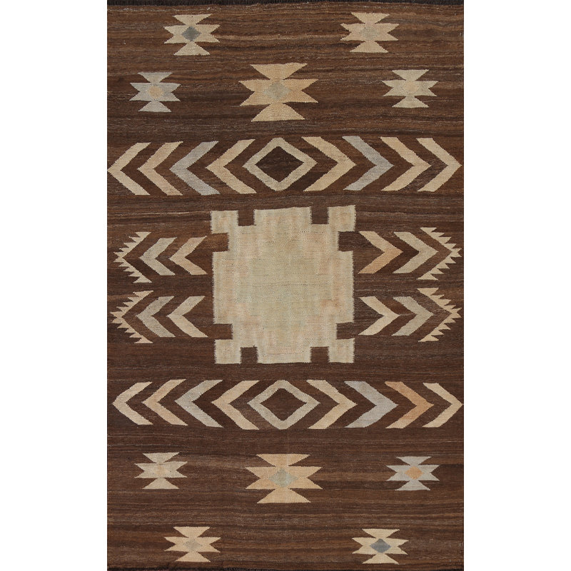 Natural Dye Kilim Oriental Handmade Rug 5x8