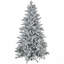 Arbre de Noël artificiel enneigé 6 pi avec 994 pointes, base en métal pliable, assemblage facile, arbre de Noël articulé-380975805