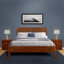 Ensemble de chambre à coucher avec lit plateforme en bois 3 pièces Graham-87414540-87414543