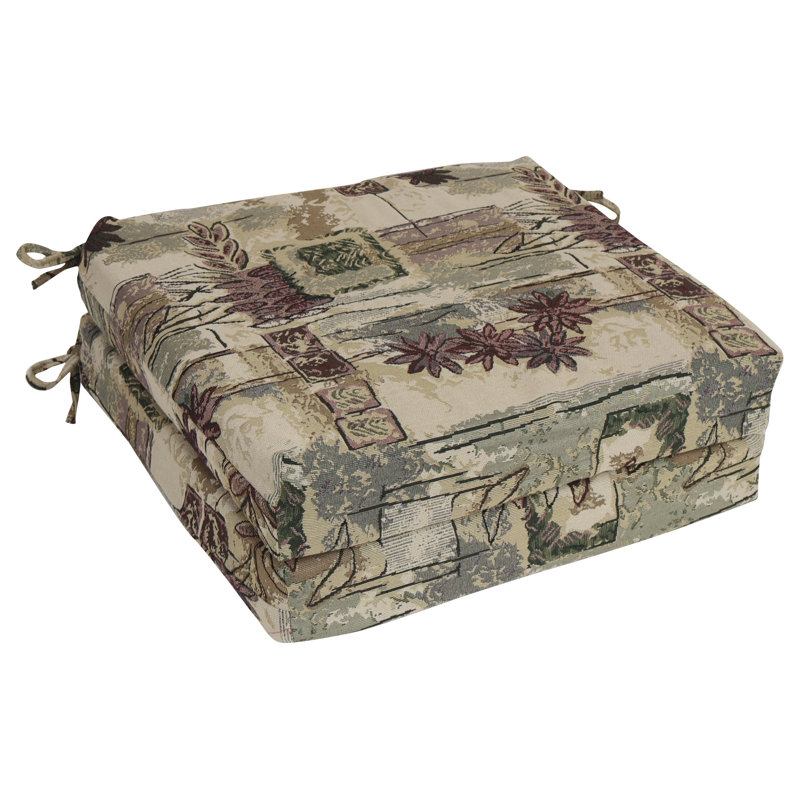20-Inch By 19-Inch Tapestry Chair Cushions (Set Of 2)