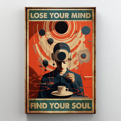 «Music Lose Your Mind» sur toile