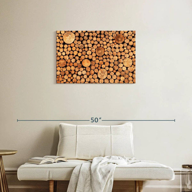 Avery Stacked Logs, 20" H x 30" W