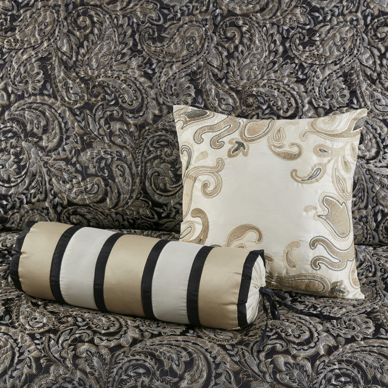 Ensembles de literie pour grand lit élégants, conception en jacquard de coton confortable pour la maison