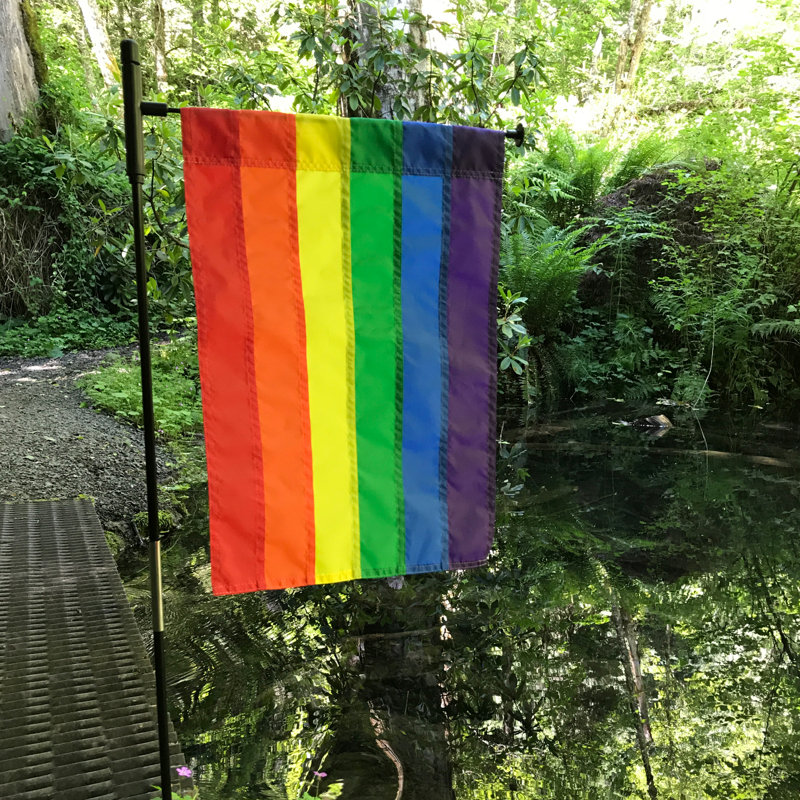 Rainbow Garden Flag, 12" W x 18" H