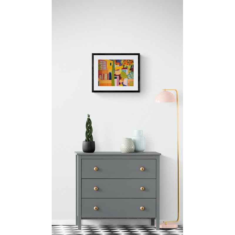 Cibeles 5 Print by Jeff Ferst, Black Framed Canvas, 25" H x 33" W