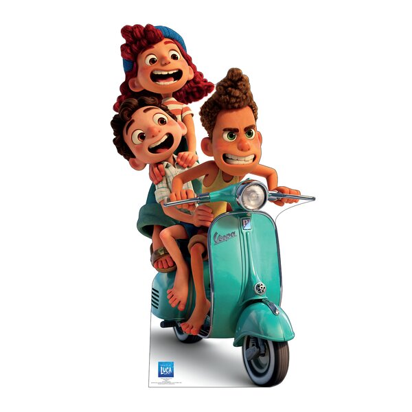 Advanced Graphics 3729 68 x 38 in. Luca, Alberto & Giulia Cardboard Cutout, Disney - Pixar Luca