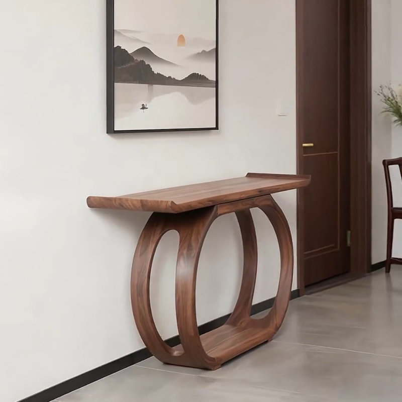 Nouvelle console en bois de style chinois, H 35,4 po x l 47,2 po x P 14,9 po