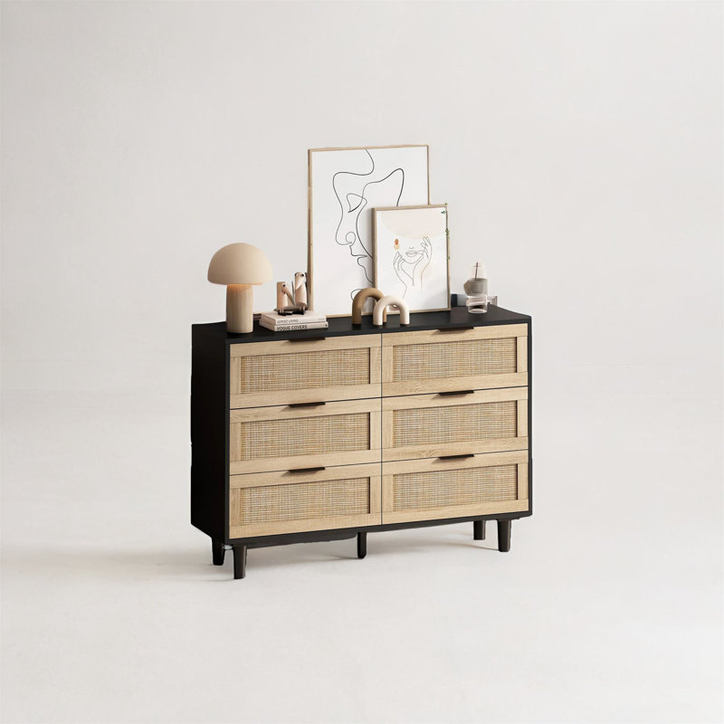 Commode 6 tiroirs l 51,18 po Chrysander