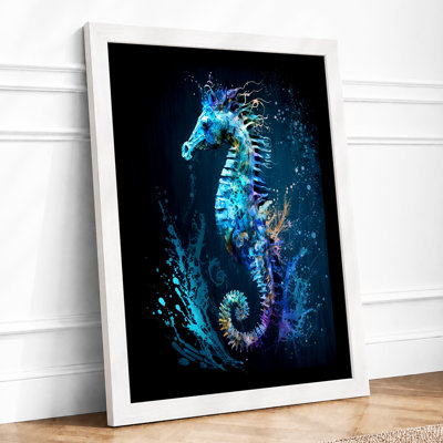 Luminous Seahorse Modern - Print