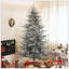 Arbre de Noël artificiel pin nordique avec pointes enneigées enneigées 1939, support en métal pliable, assemblage facile, arbre de Noël à charnières pour les vacances de bureau à domicile