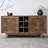 Wabi-sabi style solid wood dining cabinet