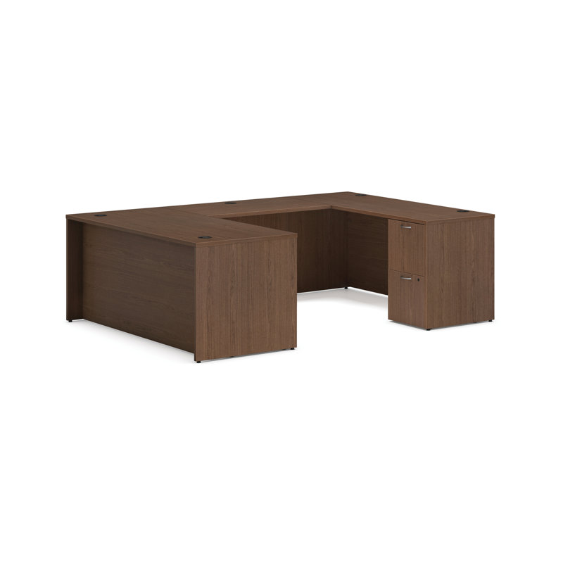 Bureau Mod U, Noyer sépia