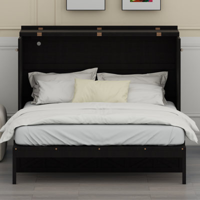 Murphy Wall Bed with Built-in Drawers and USB Charging Ports