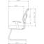 Chaise de salle d'attente l 27 po avec structure en métal