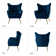 Avianna 29.25" Wide Tufted Polyester Wingback Chair