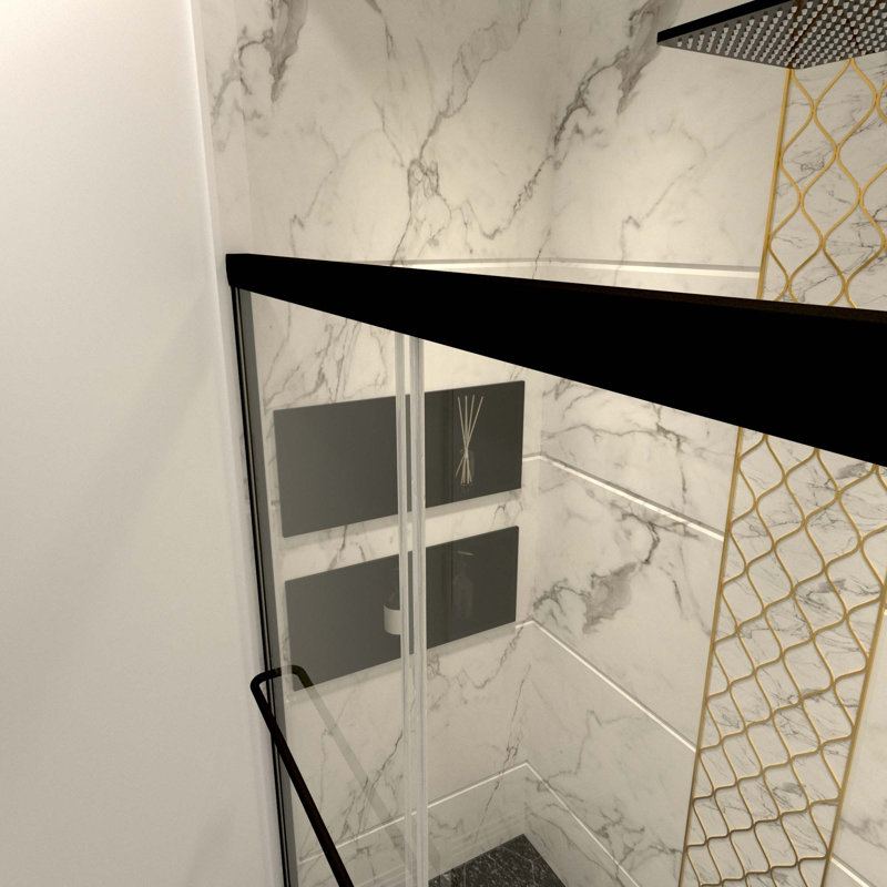 Portes de douche, Noir, noir, noir, noir