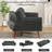 75.39 IN. Futon Sofa Bed, Convertible Upholstered Couch Sleeper With Reclining Sleeper Split Tufted Back-116622571