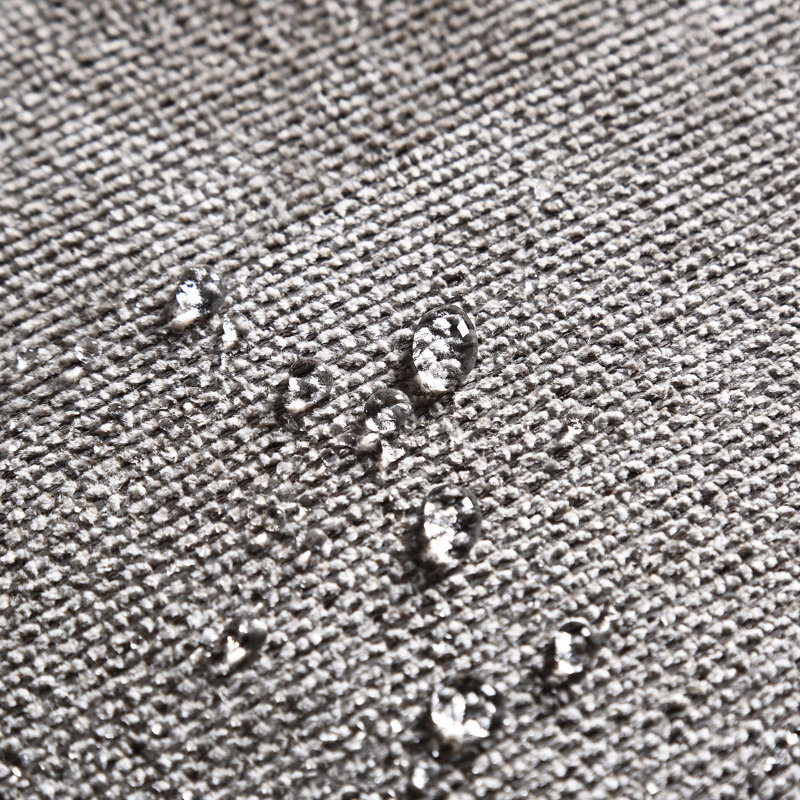 Canapé 3 places gris avec accoudoirs et port de charge élégant et imperméable, Gris clair