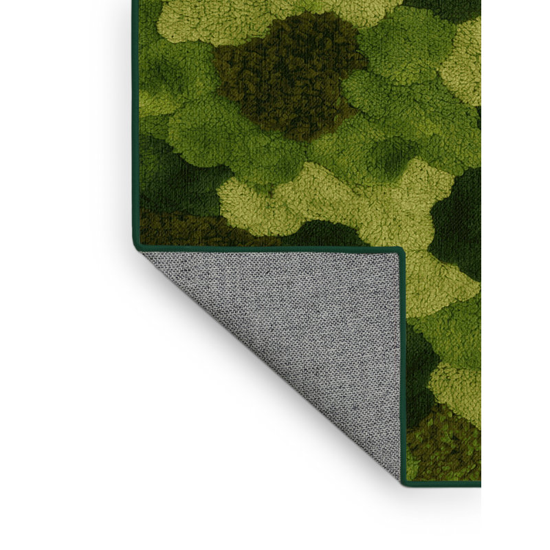 Tapis vert lavable à la machine, Rond 3 pi