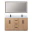 Meuble-lavabo double 60 po avec miroir Cicero