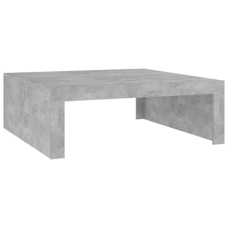 Aleyska Sled Coffee Table, Concrete Grey, 35cm H x 50cm W x 50cm D