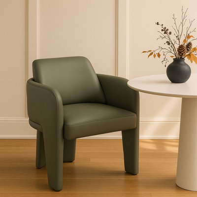 Chaise rembourrée en cuir Vanda Vanda