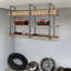 3-Tier Rectangular Shelf Bracket, Wall/Floor/Ceiling Mount Storage Shelving, Storage Shelf Brackets