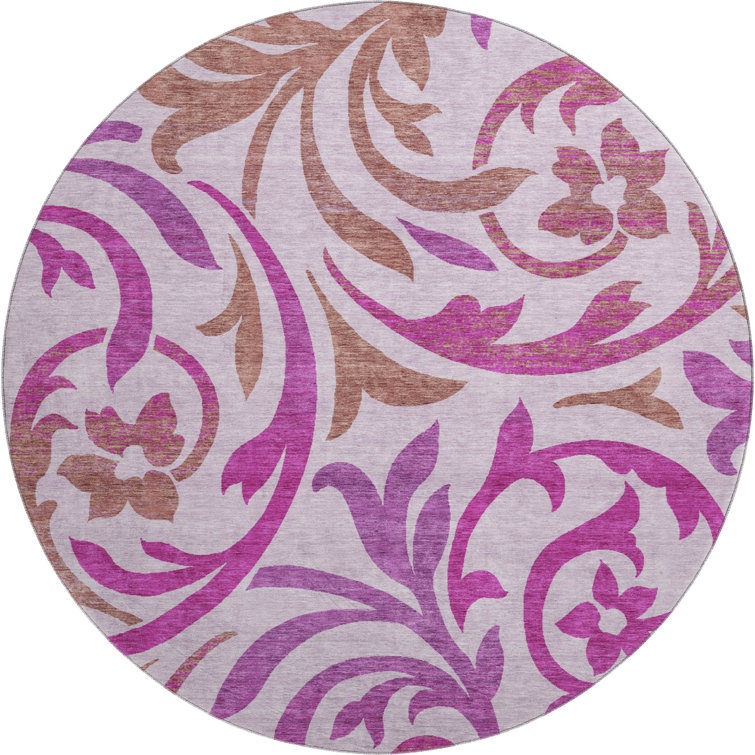 Premium Machine Washable Prisco Lavender Rug