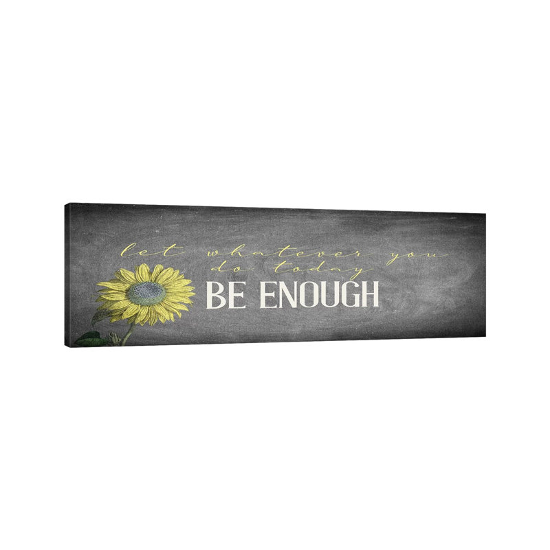 Enough by Kimberly Allen - Panoramic Print on Canvas, Wrapped Canvas, 40.64cm H x 121.92cm W x 3.81cm D