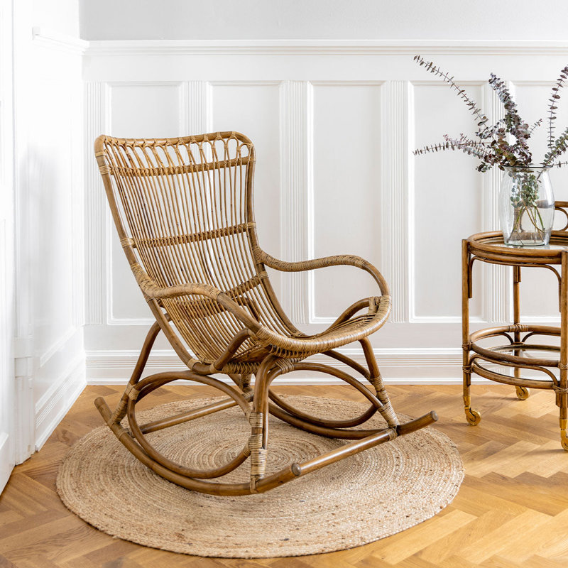 Lorelei Wicker Rocking Chair, Antique