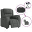 Fauteuil inclinable électrique Vidaxl gris foncé 100% polyester, métal, contreplaqué-116118429-116118430