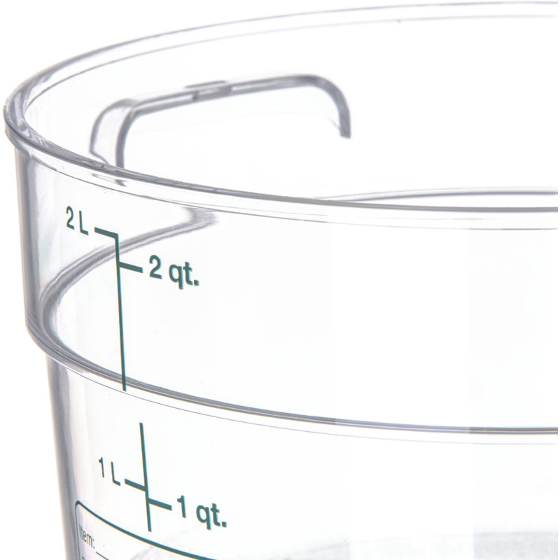 Carlisle Food Service Products Circle Plastic Food Storage Container
