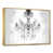 Toile avec cadre flottant or