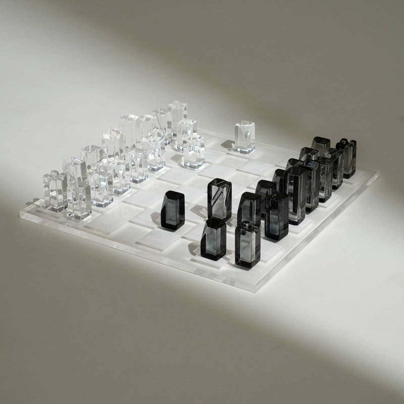 Jeu d'échecs en acrylique