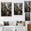 «Geometric Glam Contemporary», art mural abstrait géométrique-91384247-91384248