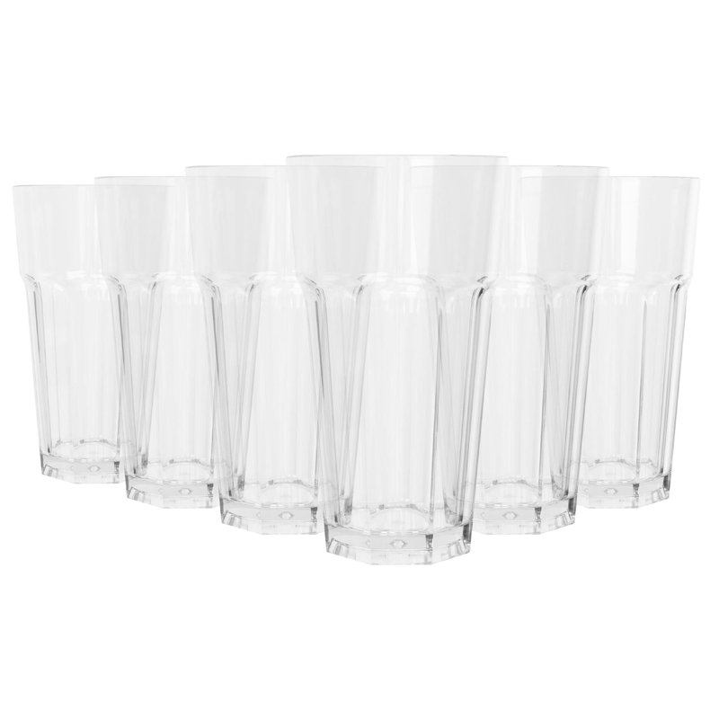 Argon Tableware Reusable Plastic Highball Glasses