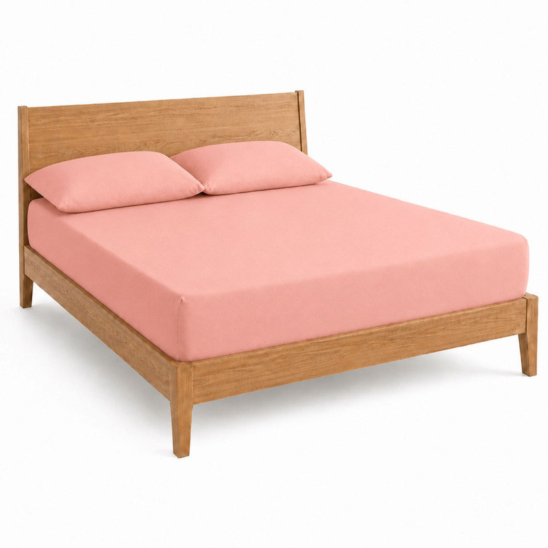 MHG Living Ultra Soft White Fitted Bed Sheet with Pillowcase Pair - Single/Double/King/Super King, Super King