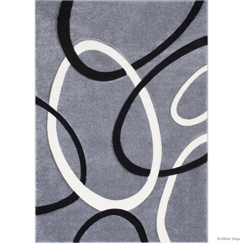 Geometric Indoor Rug, Rectangle 5'2" x 7'2"