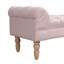 Banc rembourré capitonné avec accoudoirs roulés et pieds tournés en bois Averleigh-117216281