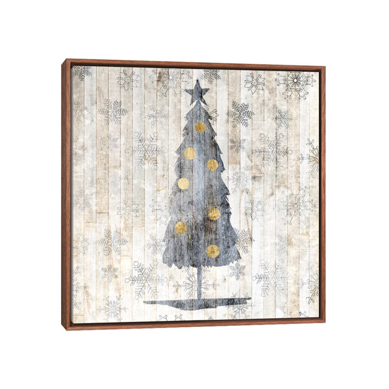 «Soph sophistiqué Noël II» par Grace Popp - impression, Toile classique avec cadre brun, Pas de tapis
