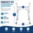 Height Adjustable Backless Medical Shower Chair