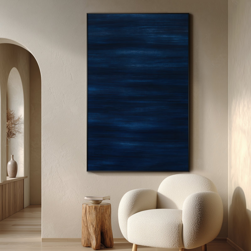 Très grand art mural imprimé sur toile - Œuvre d'art moderne abstraite, décor pour le salon ou la chambre à coucher - «Assemblage requis du cadre (cadre non fini)»