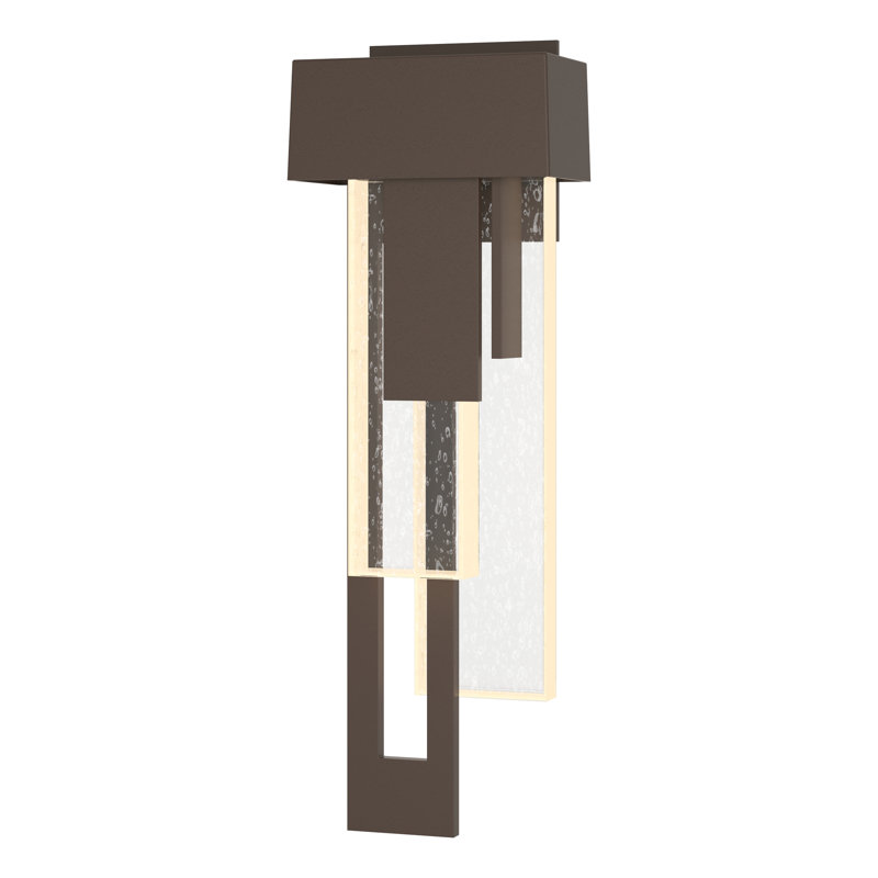 Plafonnier encastré d'extérieur Rainfall, Gauche, Bronze côtier, H 30,2 po x l 6,6 po x P 4 po