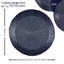  Glass Bead Placemat in Lustre Blue Two-Tone, Set of 4-64602135