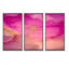 Ensemble abstrait d'art mural en toile abstraite, nuage d'encre rose doré - nuages d'encre rose et or-758653818-758653808