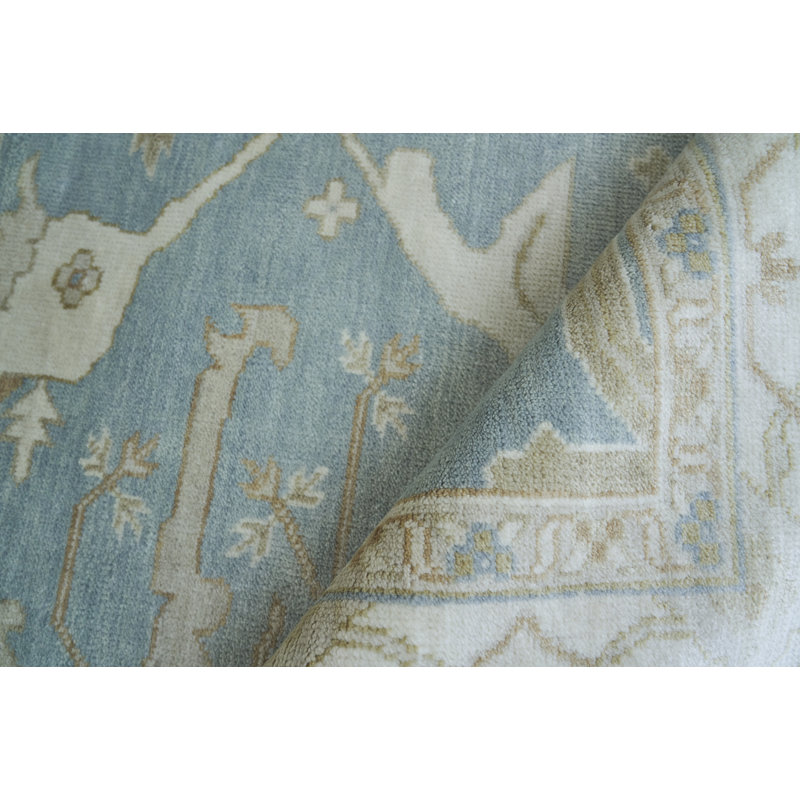 Antique Weave Oushak Wool Oriental Area Rug, Rectangle 9' x 12'