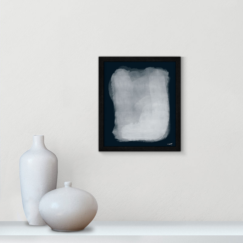 Calme 001 Print by N.Atelier, Black Framed Print without Mat, 15" H x 13" W x 0.75" D