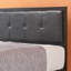 Alexandra Upholstered Faux Leather Headboard Bed Frame-944723227
